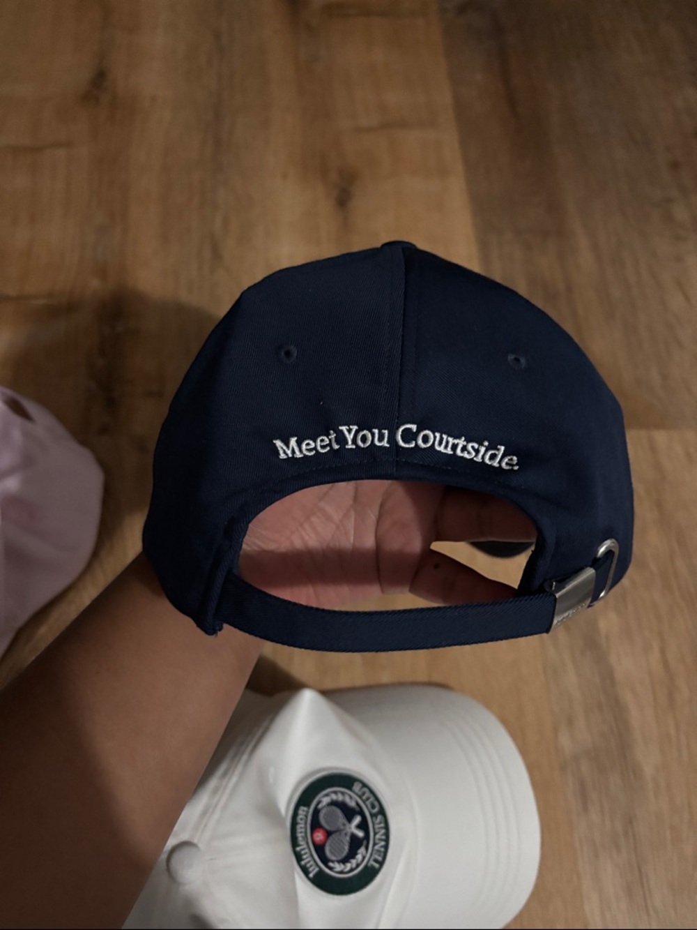 lululemon athletica Pink, White & Navy Tennis Club Baseball Caps - Picture 9 of 10